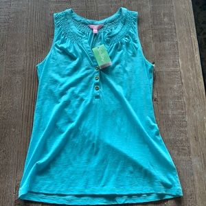 NWT Lilly Pulitzer Shorely Blue Essie Top